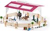 foto van Schleich Horse Club Speelfigurenset - Manege met Amazones en Paarden - Kinderspeelgoed voor Jongens en Meisjes - 5 tot 12 jaar - 41 Onderdelen - 42389