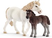 Schleich Farm World - Pony merrie en veulen - Speelfigurenset - Kinderspeelgoed voor Jongens en Meisjes - 3 tot 8 jaar - 42423