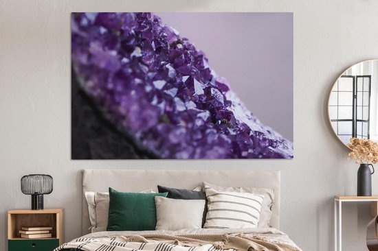 Tableaux - Gros plan d'une améthyste violette - Peintures cm - Décoration murale