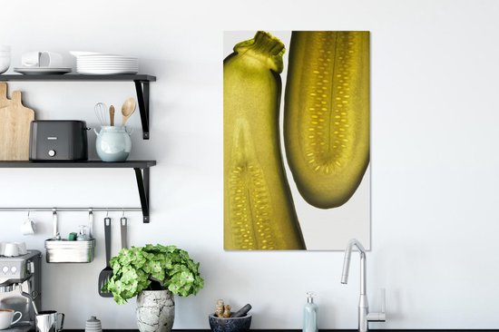 Le diamètre d'une toile de courgette 40x60 cm - Tirage photo sur toile (Décoration murale salon / chambre)