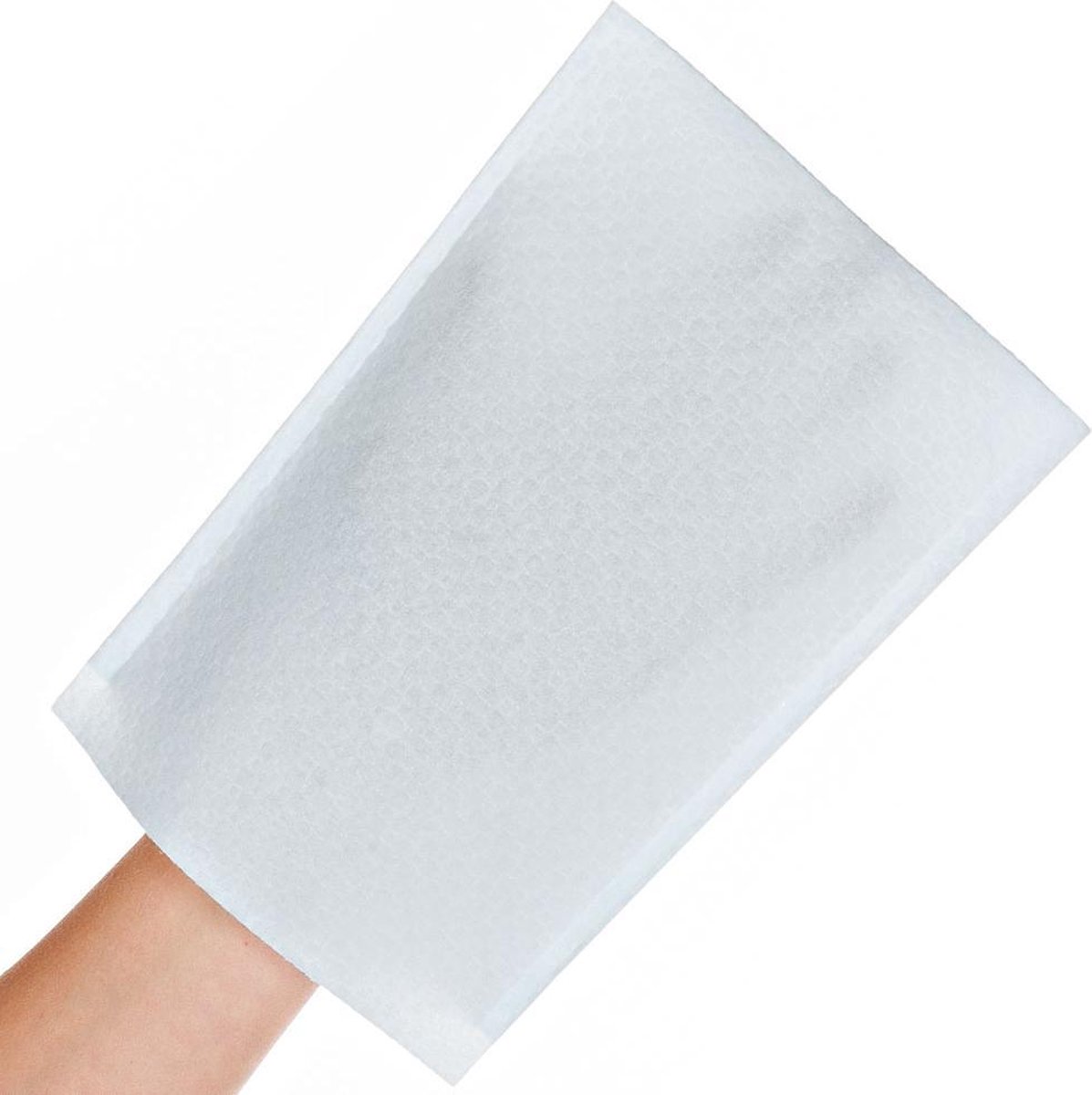 Wegwerp washandjes - wegwerpwashandjes - lichtblauw - 50 stuks - droog - binnenkant met PE coating voor extra bescherming - Merkloos