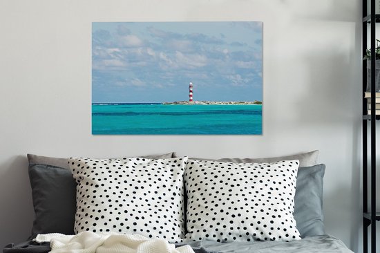 Phare de Cancun au Mexique toile 90x60 cm - Tirage photo sur toile (Décoration murale salon / chambre)