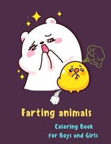 Farting Animals Coloring Book for Boys and Girls