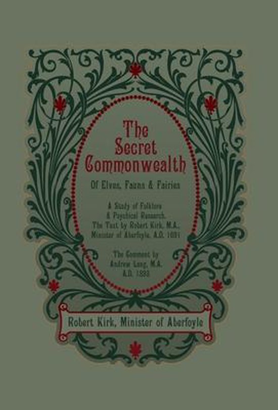 The Secret Commonwealth of Elves, Fauns and Fairies - cover