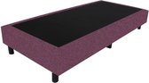 Bedworld Boxspring 90x210 - Linnenlook - Aubergine (S69)