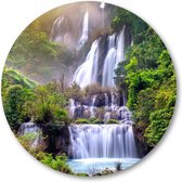 Thi lo su (tee lor su) - de grootste waterval in Thailand - Muurcirkel Forex 30cm - Wandcirkel voor binnen - Landschap