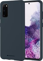 Hoesje geschikt voor Samsung Galaxy S20 - soft feeling case - back cover - donker blauw