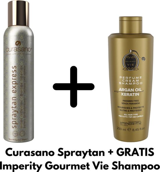 Curasano Vaporiser Tan - bronzage Spray - 200ml + Free Imperity Gourmet Vie  Shampooing | bol.com