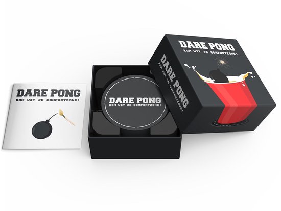 Dare Pong - Darepong - Bierpong Spel - Bierpong - Drankspel - Kaartspel - Waterbestendig - Officieel spel - Nederlandstalig - Beer pong