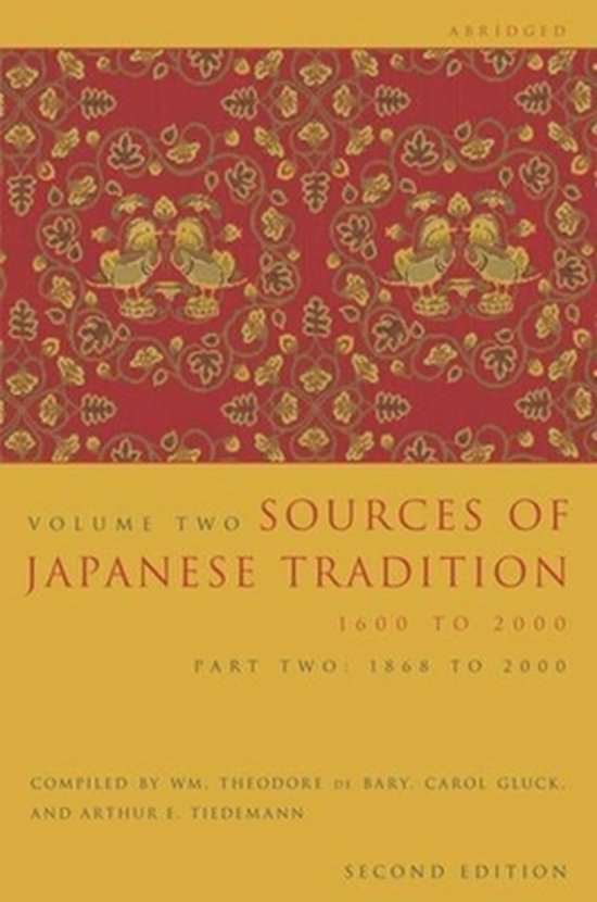 Sources Of Japanese Tradition V2 Pt2 - cover