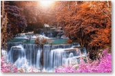 Prachtige waterval in natuur landschap van kleurrijke diepe bossen op een zomerdag - 1000 Stukjes puzzel voor volwassenen - Landschap - Natuur