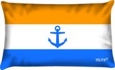 Sierkussen - Buitenkussen Blanje Bleu Waterafstotend Bootkussen Nederlandse Vlag - Multicolor - 60 Cm X 40 Cm