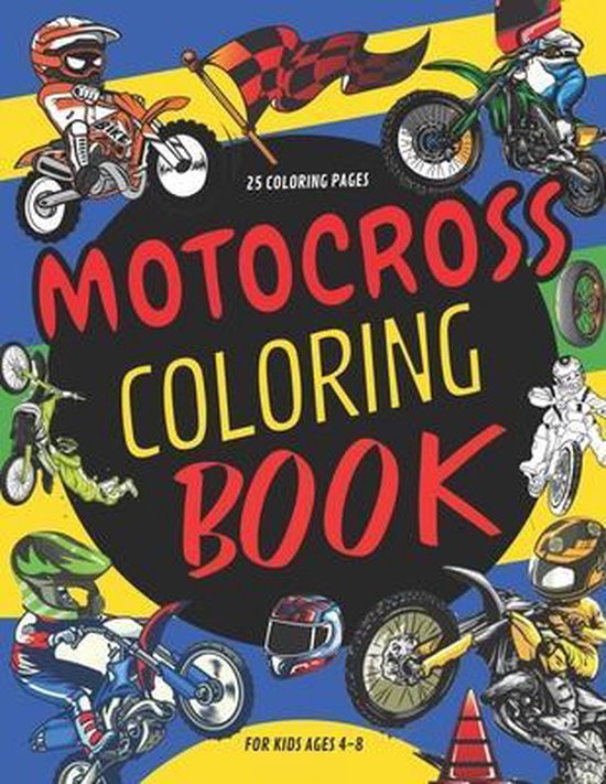 Motocross Coloring Book For Kids Dirt Bike Colouring Pages For