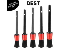 DEST - Detail brush 5x - Velgenborstels - Fijne haren - Car detail