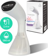 Ziggy Kledingstomer en Reiniger voor Thuis en op Reis - Stoomreiniger voor Kleding/Textiel/Stoffen - Kleine Hand Stomer  - Stoom Apparaat  - Steamer - 280 ML - Wit