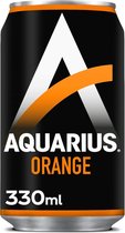 Aquarius Sportdrank Orange Blikjes 33cl Tray 24 Stuks