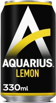 Aquarius Lemon Sportdrank 33cl Blikjes Tray 24 stuks
