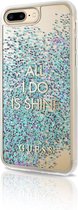 Guess Liquid Glitter Shine Case voor Apple iPhone 7 Plus (5.5'') - Blauw