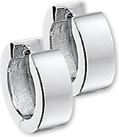 Nana dames Klapoorringen vlak 15mm 5mm zilver 925