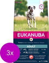 3x Eukanuba Dog Adult All Zalm 2,5 kg