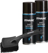 Actie: 2x Dynamic Dirt Destroy + borstel - foam reiniger fiets met zachte borstel
