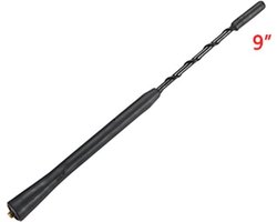 Luxe Auto Antenne - Universele Dakantenne - Spriet - Versterker - 23cm - Stereo Radio Fm/Am Signaal - Zwart