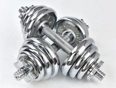 Active Panther dumbbell set chroom 40 kg - gewichtenset - halterset - professionele gewichten