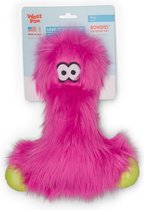 West Paw Rowdies™ Lewis - Duurzaam Pluche Hondenspeelgoed - Sterke Knuffel in Roze, Groen en Geel - Lewis Hot Pink