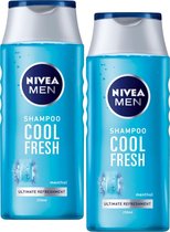 MULTI BUNDEL 2 stuks Nivea Men Cool Fresh Shampoo 250ml