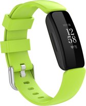 By Qubix Geschikt voor Fitbit Inspire 2 & Ace 3 - Sportbandje met gesp - Maat: Small - Groen Smartwatchbandje bandje Armband Polsband Strap Band