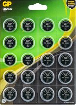 GP Lithium Knoopcel Batterij - CR2032 - 3V - 20 stuks