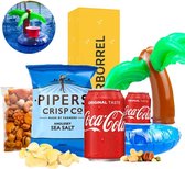 Mini Zomerpakket met Coca-Cola | Zomer Borrel | Zomer borrelpakket | Zomer Cadeau | Zomer cadeaupakket | Met opblaasfiguur en COCA-COLA