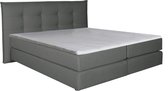 Boxspring George moongrey 120x200 compleet inclusief topdekmatras