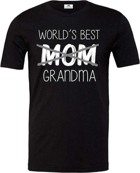 T-shirt voor de beste Mama - Beste Oma - Zwart - Maat XXL