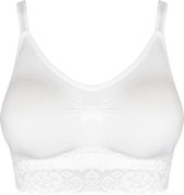 MAGIC Bodyfashion Comfort Bra Spaghetti Lace Beha White Vrouwen - Maat L