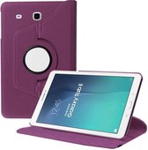 Samsung Tab E 9.6 Hoesje - Draaibare Tab E 9.6 Hoes Case Cover voor de Samsung Galaxy Tablet E (2015) - 9.6 inch - Paars