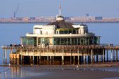 Tuinposter - Stad - Blankenberge / Zee / Strand  - 120 x 180 cm.