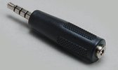 BKL Electronic 1102058 Jackplug-adapter Jackplug male 3,5 mm - Jackplug female 2,5 mm Stereo Aantal polen: 4 Inhoud: 1