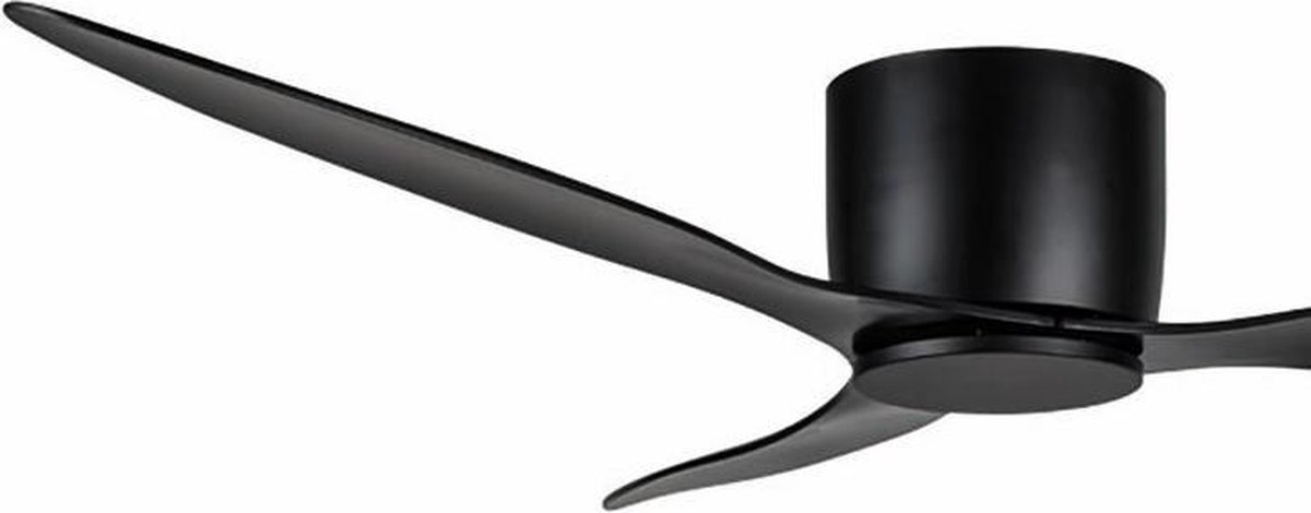 Plafondventilator Brezza 3 blad Ø 132 cm | Zeer stille ventilator | Top kwaliteit | Energie zuinig | + remote | Voor laag plafond | 6 snelheden | Beste alternatief voor airco | Zomer en winter stand | Zwarte ventilator – foto 4