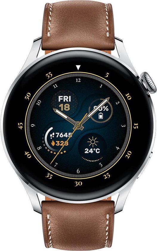 Huawei Watch 3 Classic – Smartwatch – eSIM – 46mm – Bruin