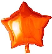 Wefiesta Folieballon Ster Oranje 46 Cm