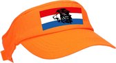Oranje supporter zonneklep - Nederlandse vlag en leeuw - Holland - EK / WK fans - Koningsdag pet / sun visor