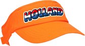Oranje supporter zonneklep - Holland met Nederlandse vlag - EK / WK fans - Koningsdag pet / sun visor