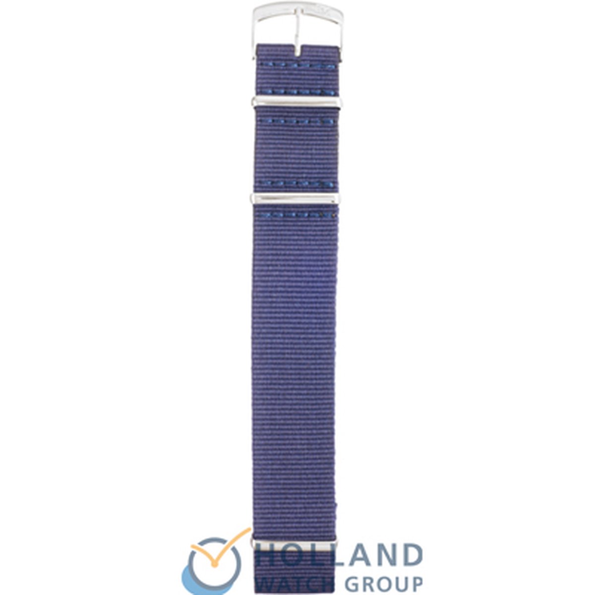 Morellato Horlogebandje - Morellato horlogeband U3972 Nato - Textile - Blauw - bandbreedte 22.00 mm