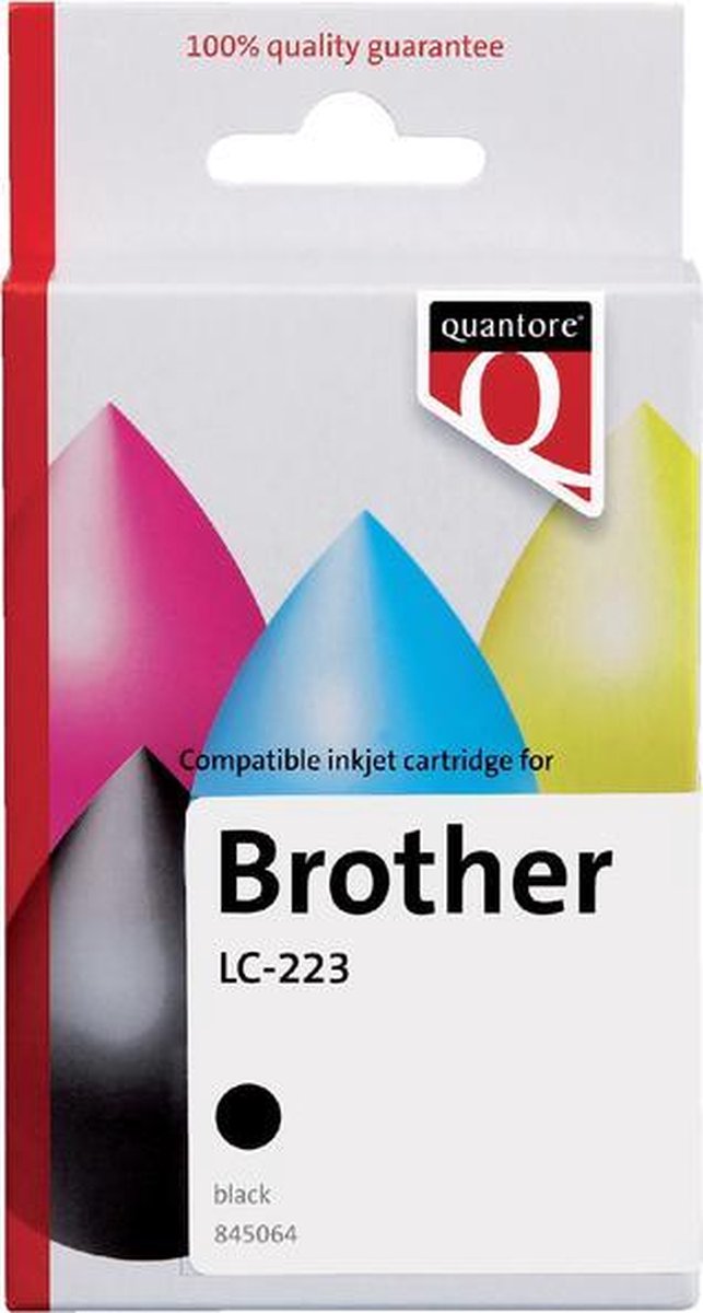 Inktcartridge Quantore Brother LC-223 zwart | Blister a 1 stuk