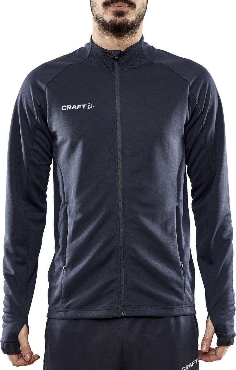 Craft Craft Evolve Full Zip Sportvest - Maat XL  - Mannen - donkergrijs