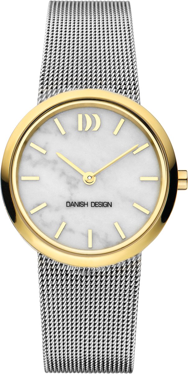 Danish Design Steel Marble Dial horloge IV65Q1211