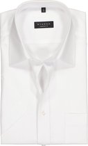 ETERNA comfort fit overhemd - korte mouw - poplin heren overhemd - wit - Strijkvrij - Boordmaat: 42