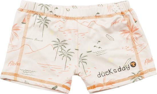 Ducksday - Zwembroek voor jongens - UPF50+ - Waikiki - 122/128 - promo - 8 jaar - surf