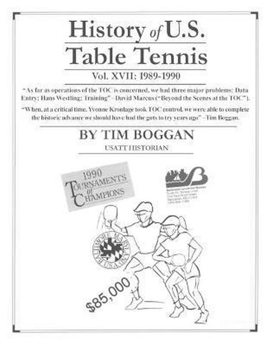 History of U.S. Table Tennis- History of U.S. Table Tennis V ... - cover